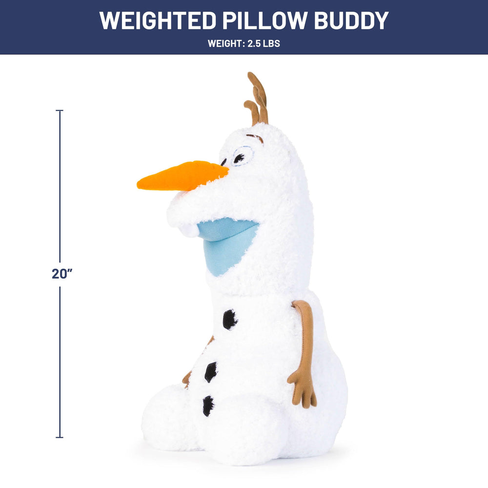 Olaf white plush from Jay Franco adds decorative charm and cuddles.