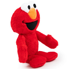 Jay Franco Sesame Street Elmo Pillow Buddy close-up of soft microfiber texture for naps.