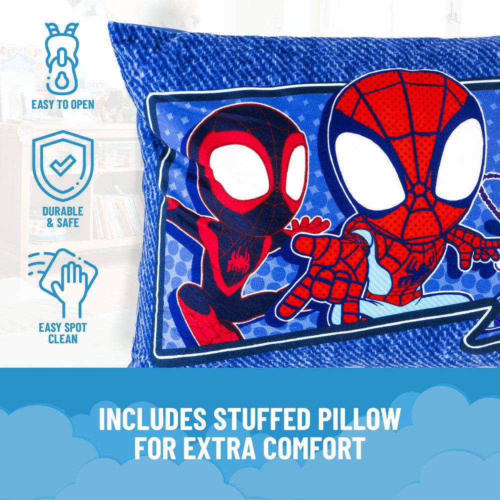 Jay Franco slumber bag zipper closure for secure packing.
