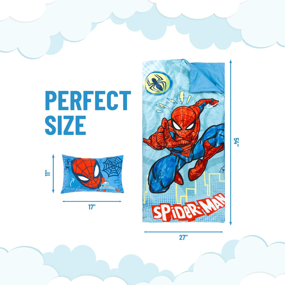 Jay Franco Spiderman pillow 17x11 provides plush comfort for kids.