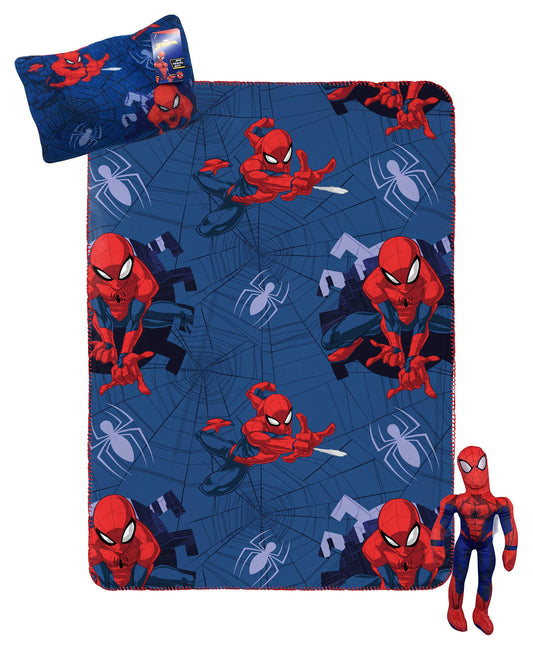 Jay Franco Spiderman travel blanket 40x50 provides cozy warmth during trips.