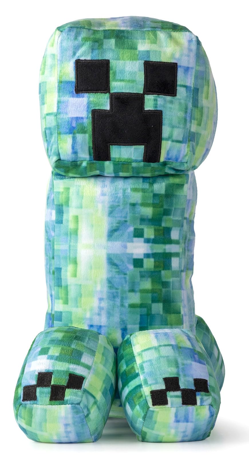Jay Franco Minecraft Charged Creeper Pillow Buddy provides soft support for car rides.