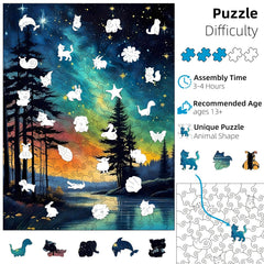 Jazcimdo wooden puzzle made with thick materials for lasting durability