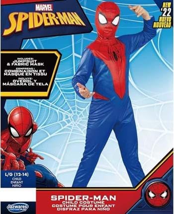 Jazwares Costume Play Spider-Man value costume sleeve detail for comfortable fit.