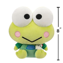 Jazwares Keroppi plush hoodie side view highlights design and style