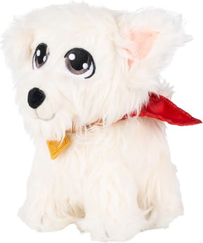 Jazwares printed design captures signature ears and red cape for authentic display.