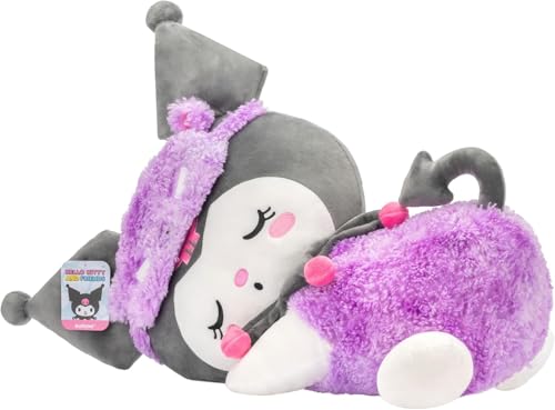 Jazwares Kuromi tie-dye pajamas on plush for playful sleepover style.
