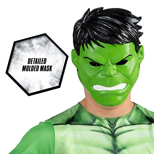 Jazwares Marvel Hulk breathable poly jersey fabric for comfort.