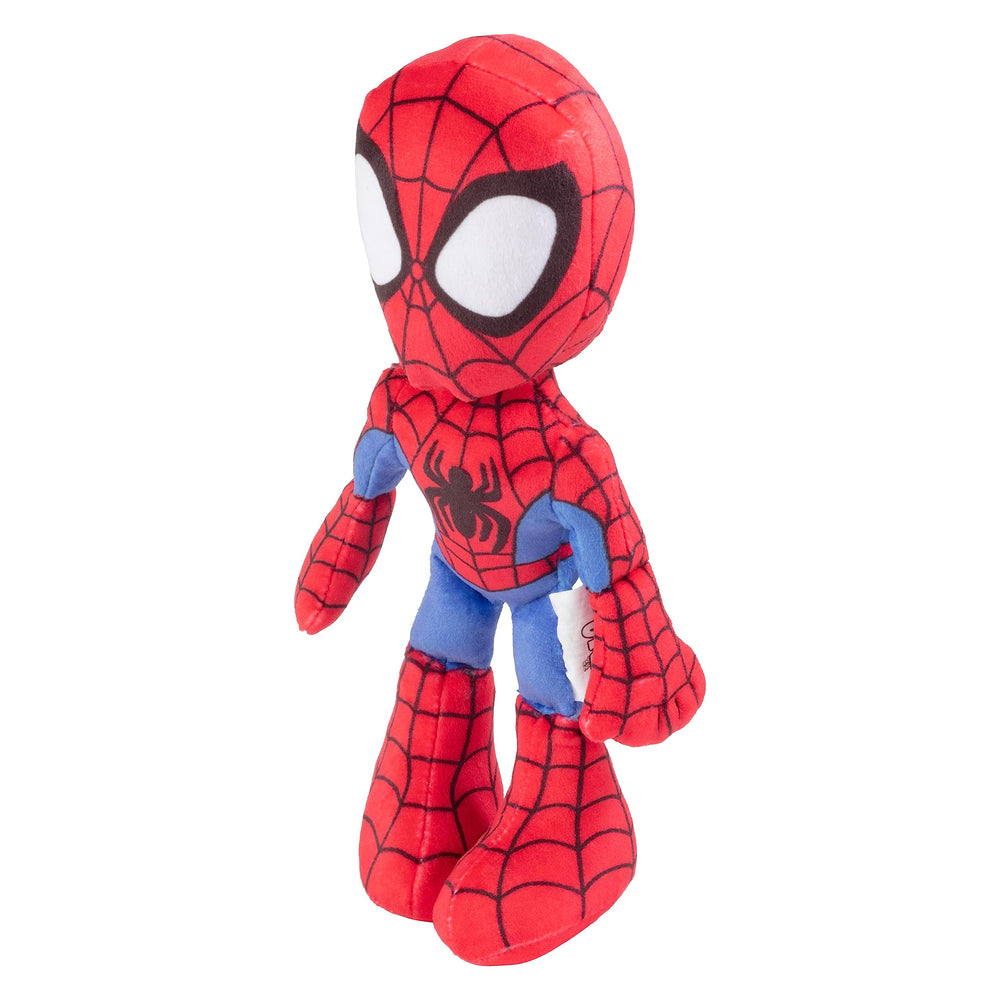 Jazwares Marvel Spidey plush front view shows iconic Spider-Man design.