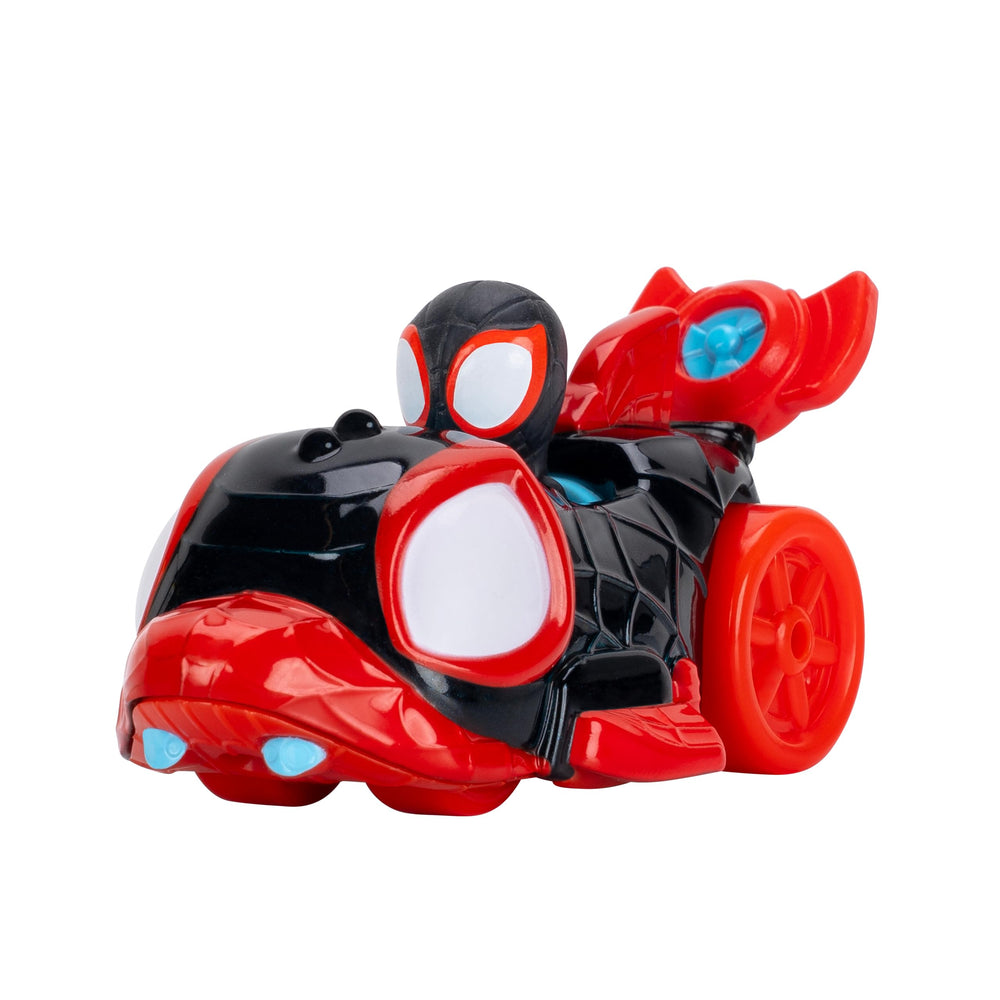 Jazwares Marvel Spidey Ghost-Spider Spin Green Goblin heroes in aquatic play.
