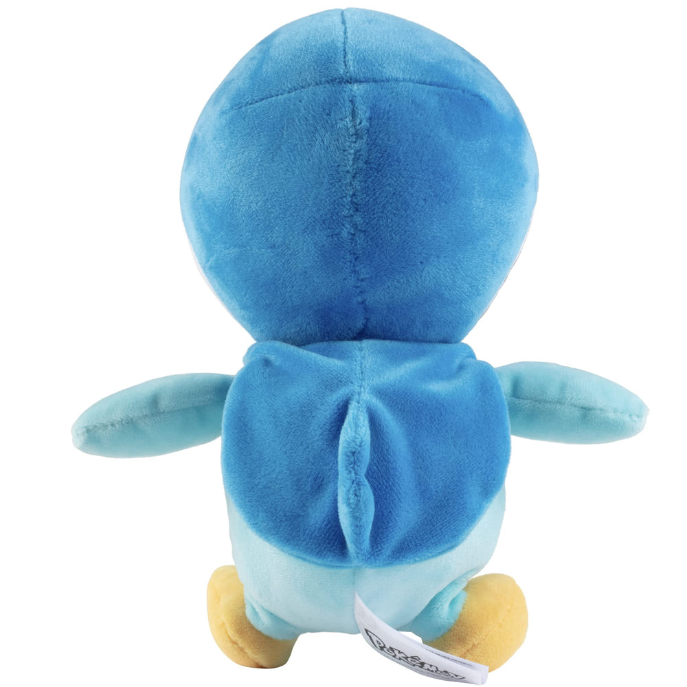 Jazwares Pokemon Piplup plush fabric detail focuses on soft polyester texture.