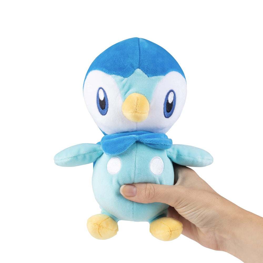 Jazwares Pokemon Piplup plush gift-ready packaging showcases a joyful stocking stuffer.