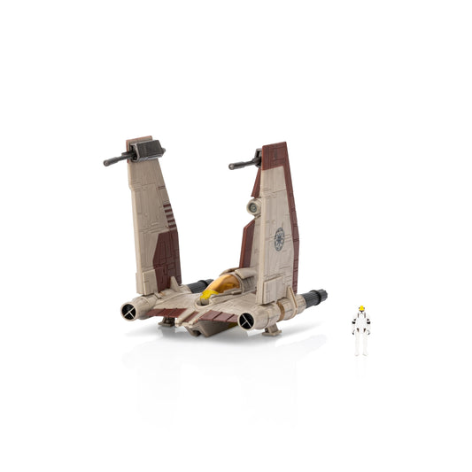Jazwares Star Wars Micro Galaxy V-19 Torrent front cockpit for immersive play
