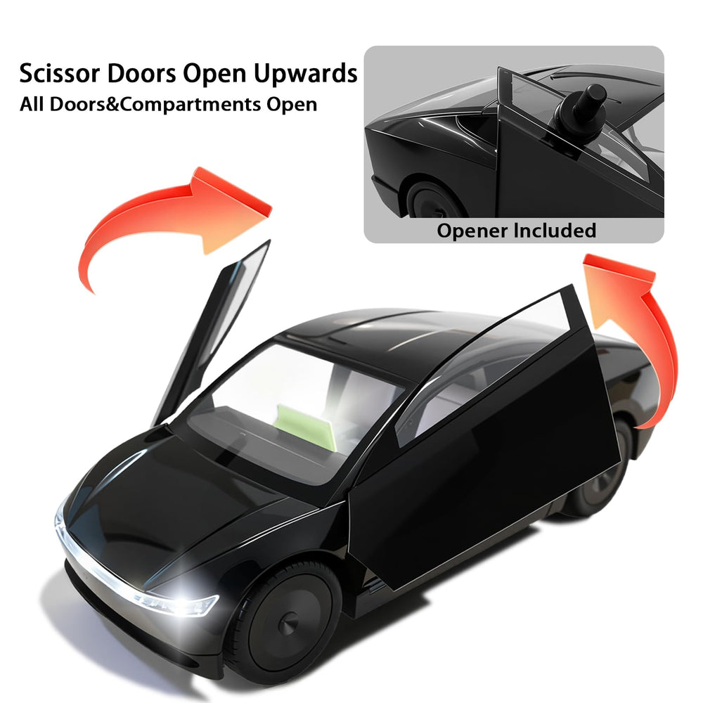 Opening tool included to help kids explore car details