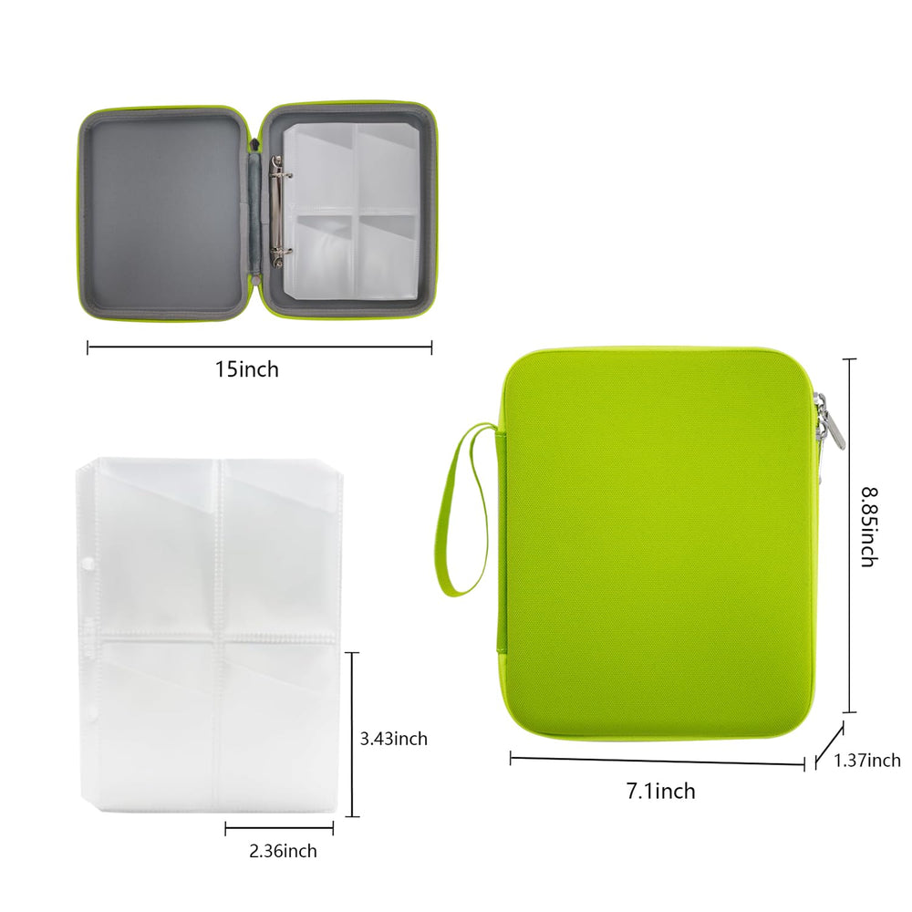 JDSZM Yoto card case with double zippers enables secure, easy closing