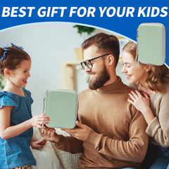 Jeachan travel-friendly green folder fits many card types and sizes