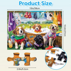 Jeacirio-4-pack-100-piece-puzzles-box showcases sturdy packaging suitable for gifting.