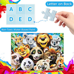 Jeacirio Animals puzzle image supports imaginative play and storytelling among friends.
