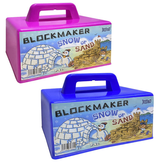 JEEFUD Igloo Fort Block Maker blue shown with snow bricks ready to stack for forts