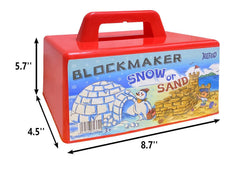 JEEFUD Snow Block Maker helps kids build a snow fort or sand castle.