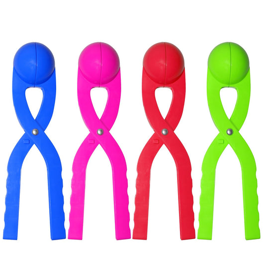 JEEFUD snowball maker blue handle for quick, uniform snowballs during outdoor play