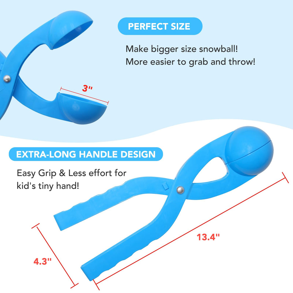 JEEFUD green-handle snowball maker with simple clip action.