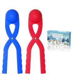 JEEFUD snowball maker red with ergonomic handle for quick, uniform snowball making.