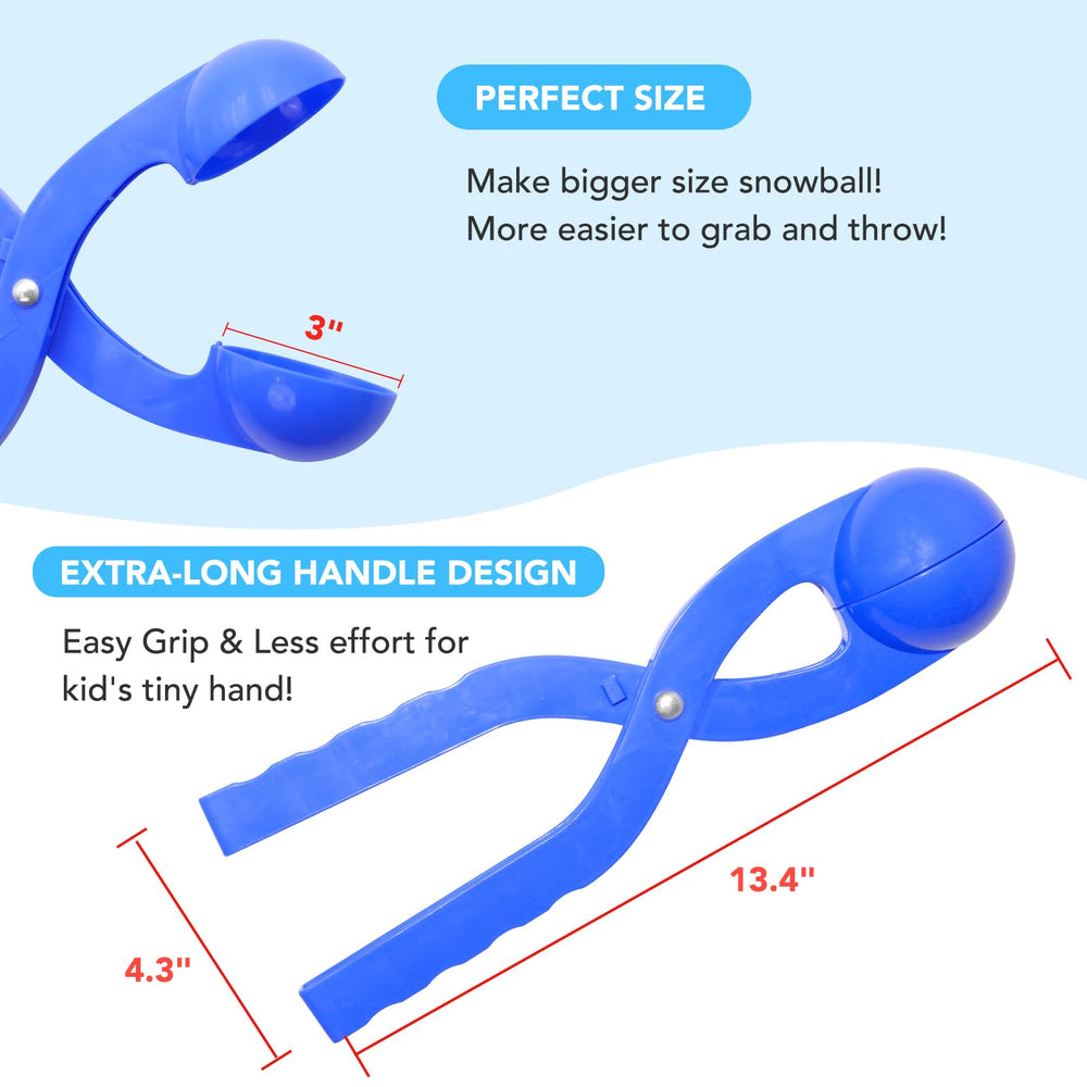JEEFUD snowball maker red set for family snow day fun and fights