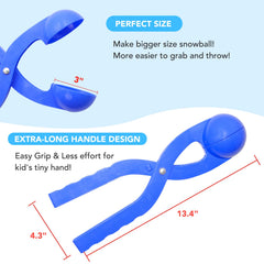 Close-up of JEEFUD snowball maker set showing simple clip action.