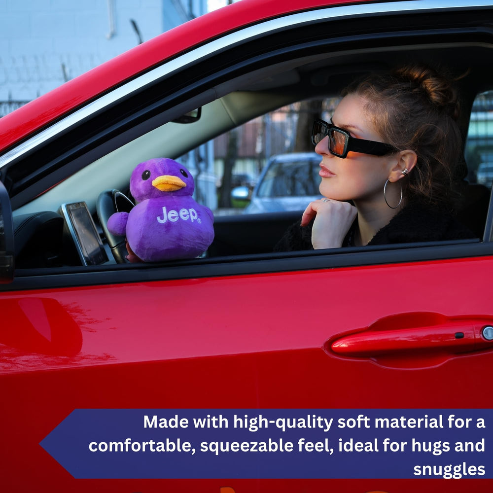 Exclusive Detroit Shirt Company plush duck, ready for gifting.