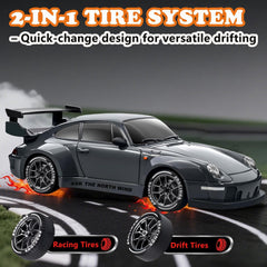 Jekarsy RC drift car 4WD tires deliver versatile traction