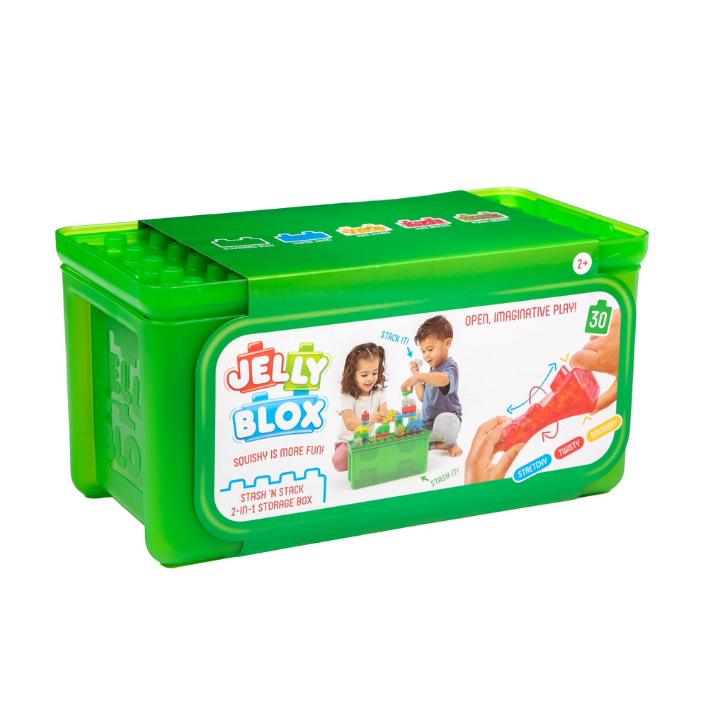Jelly Blox colorful blocks for creative building and imaginative play.