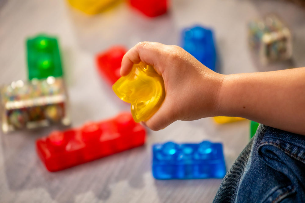 Jelly Blox safety-first design reduces impact from stepping on blocks and is easy to clean.