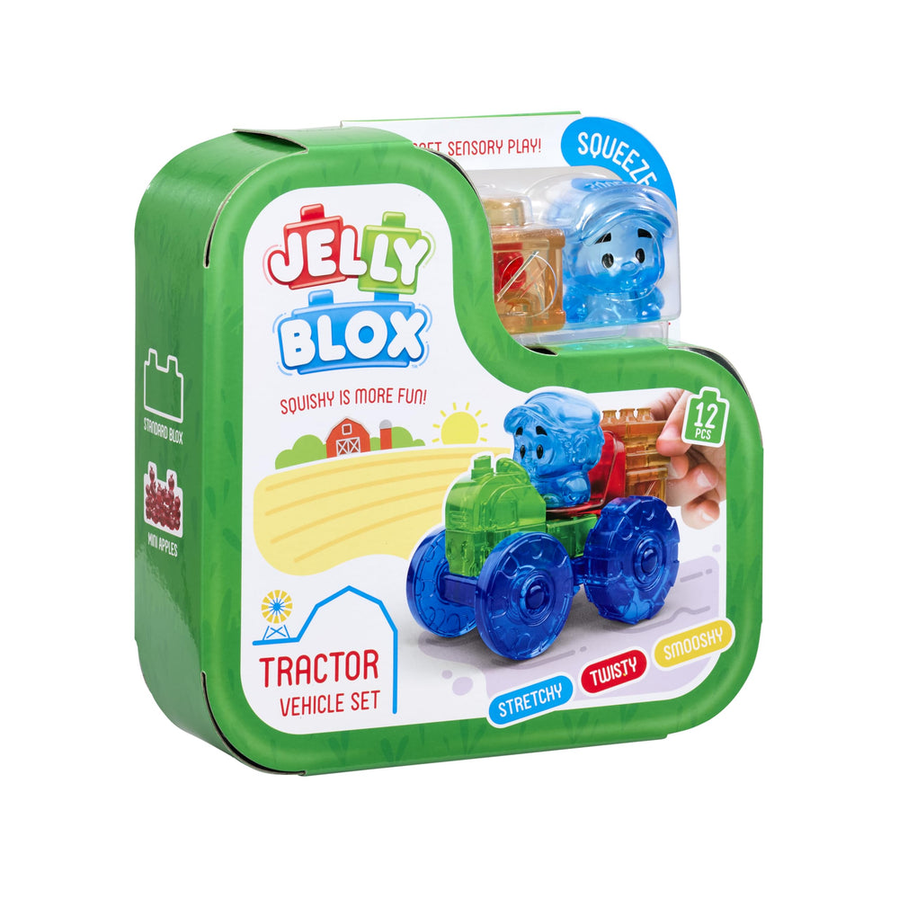 Jelly Blox Tractor Set compatible with other Jelly Blox kits for expanded play