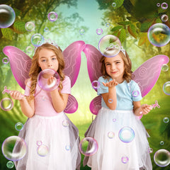 JellyArch 4-7 inch bubble wand in pink, easy for kids to hold