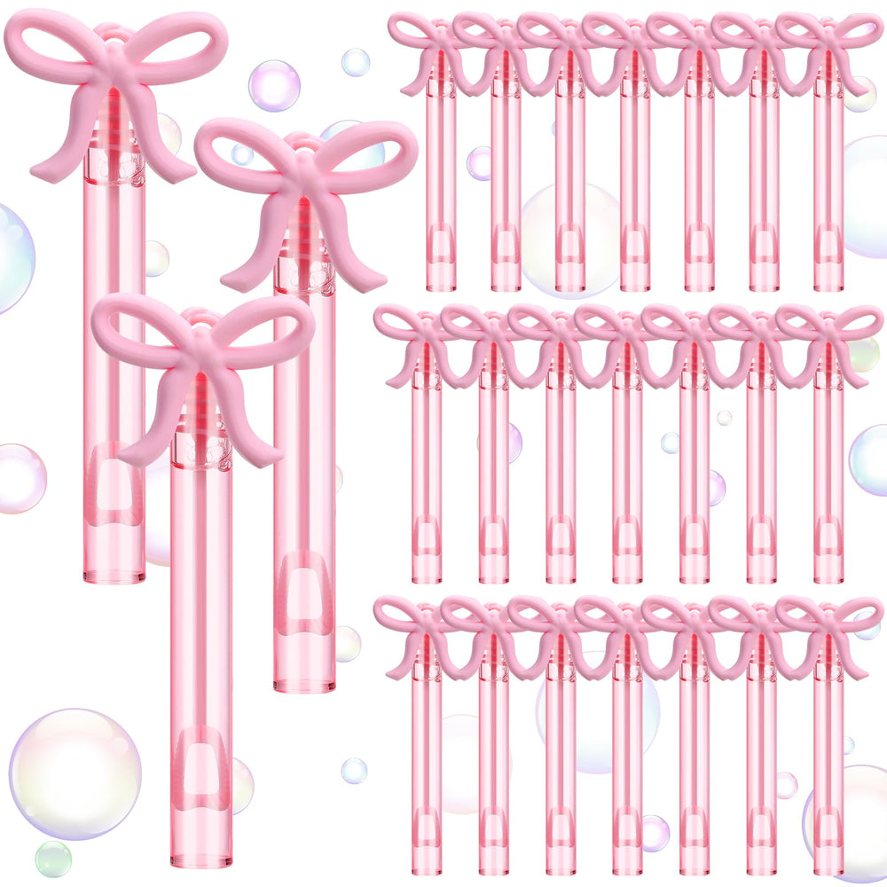 JellyArch pink bow bubble wand with detachable topper for safe, shareable play