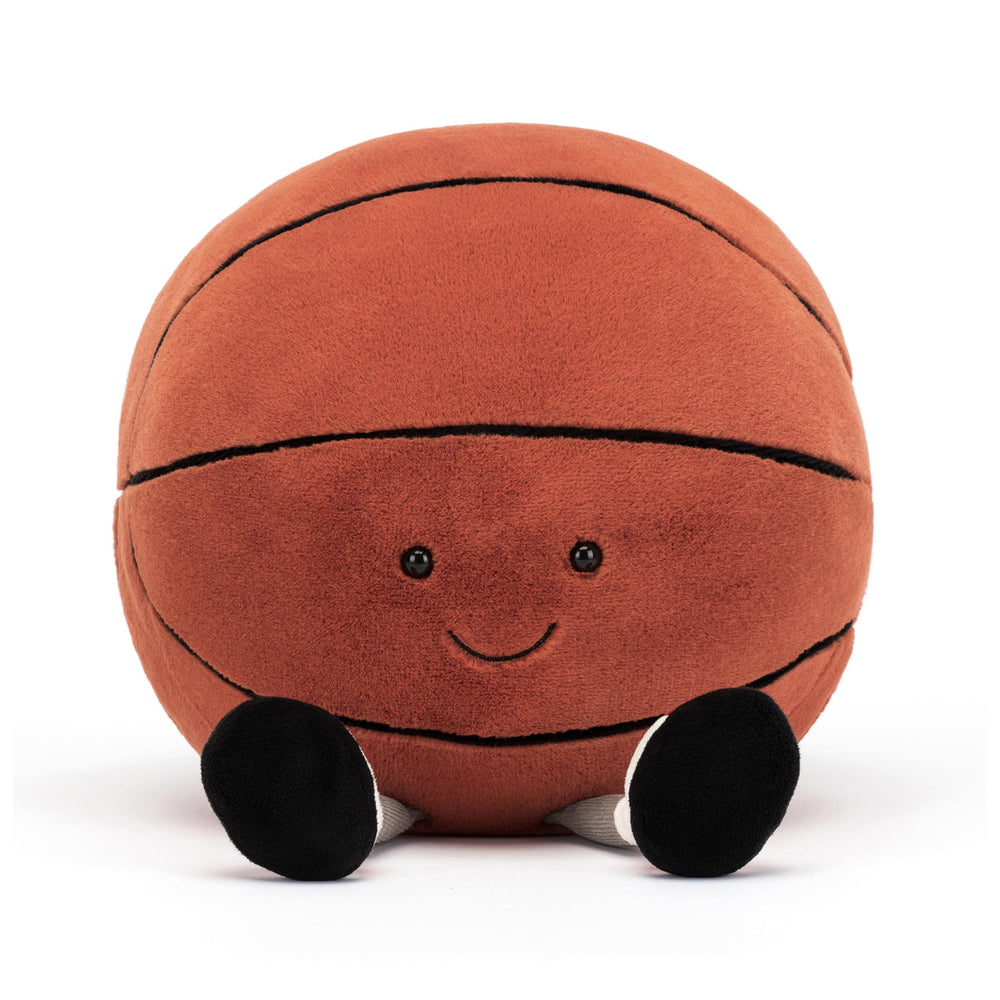 Jellycat Amuseables Basketball cord legs with playful sneakers for storytelling