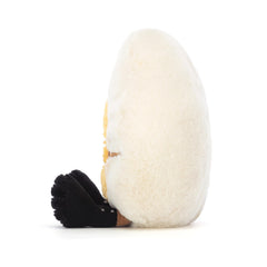 Jellycat Amuseables Boiled Egg Chic boots highlight for stylish play