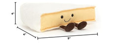 Jellycat Amuseables Brie Cheese Plush room décor shot adds whimsy to nurseries.