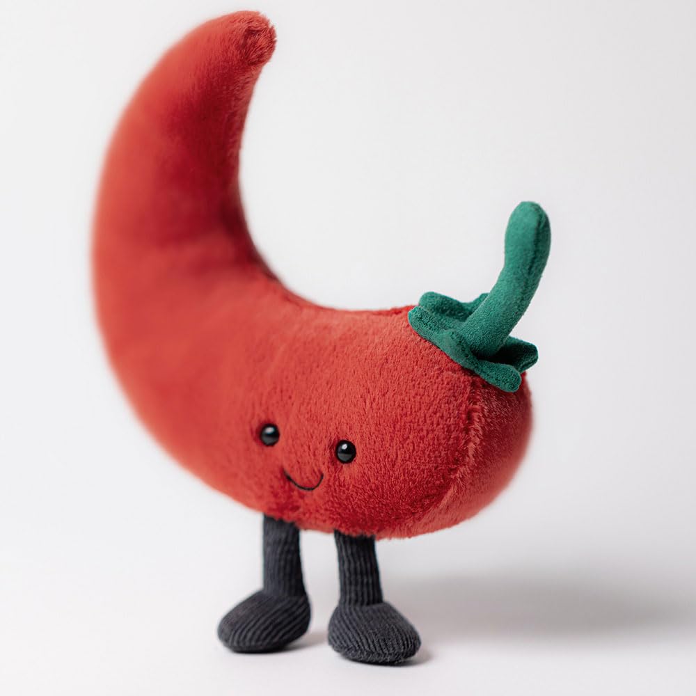 Gift-ready Jellycat Amuseables chilli pepper plush for gifting