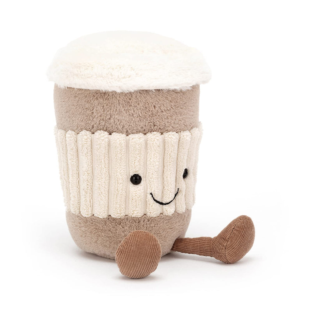 Jellycat Amuseables Coffee-to-Go front view plush ideal for cuddling and display