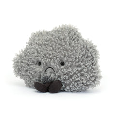 Jellycat Amuseables Storm Cloud sitting tall for shelf display