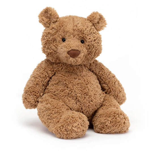 Jellycat Bartholomew Bear large front view, irresistibly soft plush for hugs