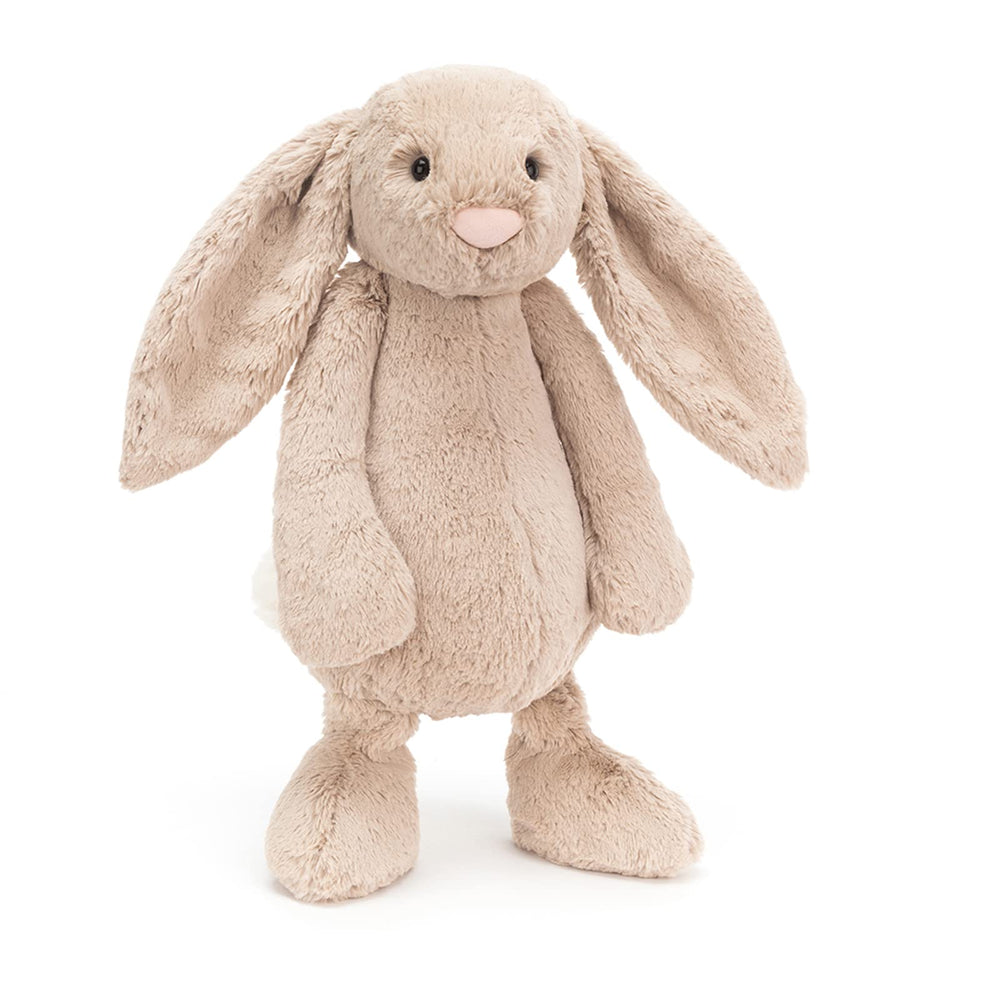 Jellycat Bashful Beige Bunny sitting height 15in ideal for bedsides and shelves