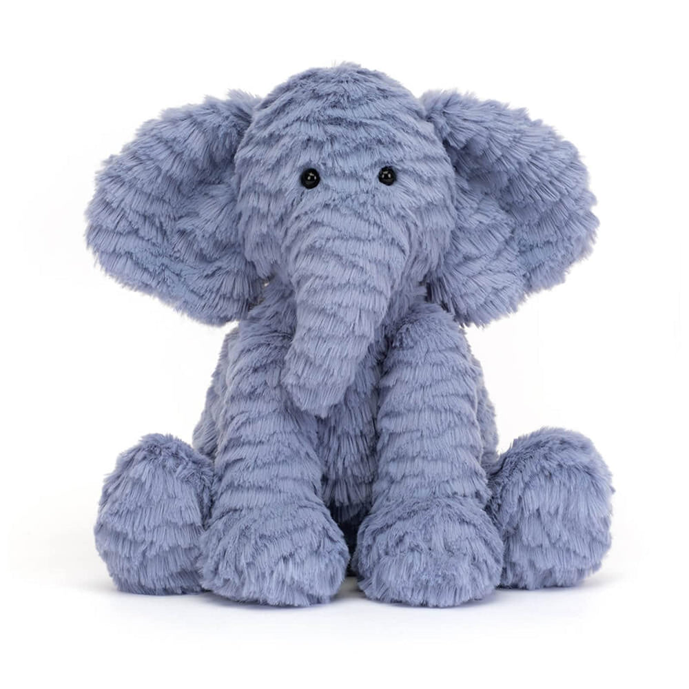 Jellycat Fuddlewuddle Elephant weighted base helps it stay upright on surfaces