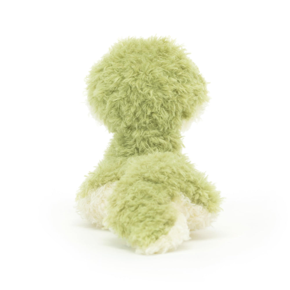 Jellycat Little Snake green-cream fur feels ultra soft and hug-friendly for cozy evenings.