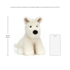 Jellycat Munro Scottie Dog care tips, easy spot-clean cuddle buddy.