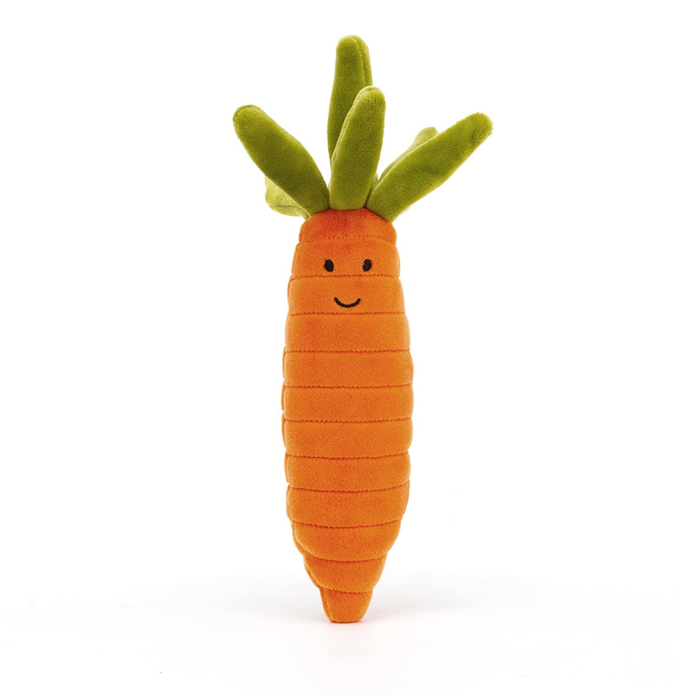 Jellycat carrot plush shown as a charming baby shower gift arrangement