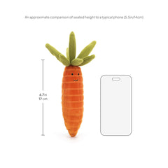 Gift idea: Jellycat Vivacious Vegetable Carrot plush for any age group