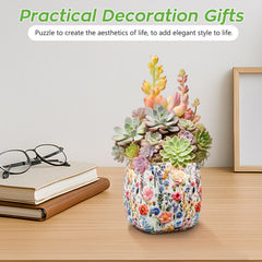 Jellydog Toy decorative vase puzzle piece with detachable water cup